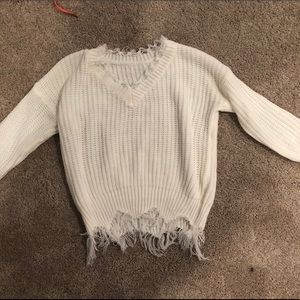 Adorable ripped sweater